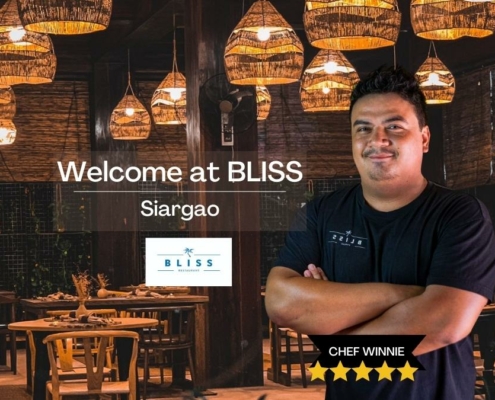 BLISS Restaurant Siargao with famous Chef Winnie
